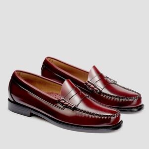 G.H. Bass & Co. Larson Weejuns Leather Penny Loafers - Wine